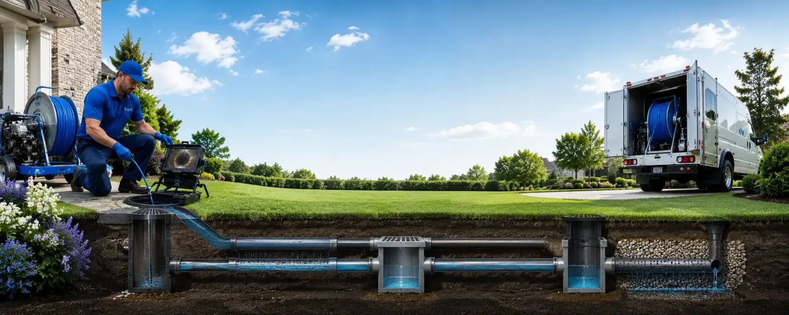 Outdoor drain cleaning information for Rock Port, MO